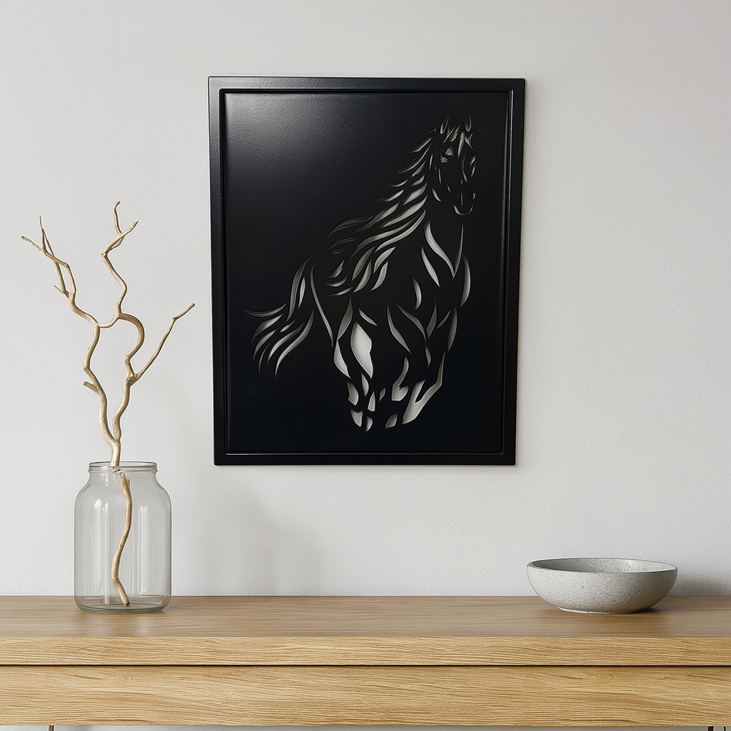 Cuadro Calado - caballo Corre